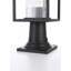 Lampadaire d'extérieur noir Ohler 7 pouces