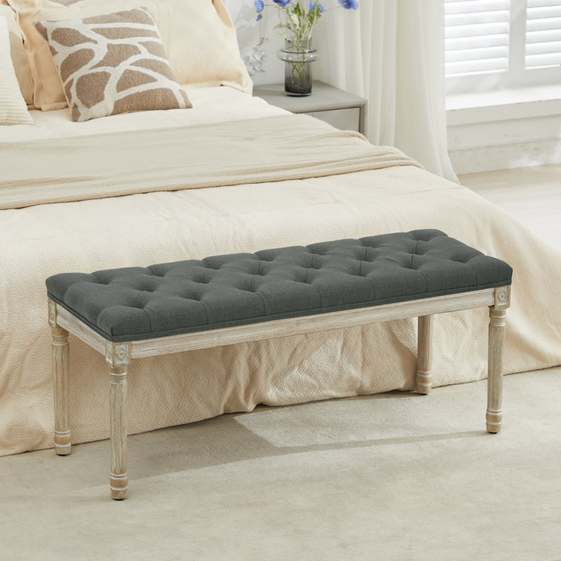 Boswick Bench, Dark Gray, 43.9"