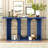 Ash Veneer Console Table With Shelf-652989383