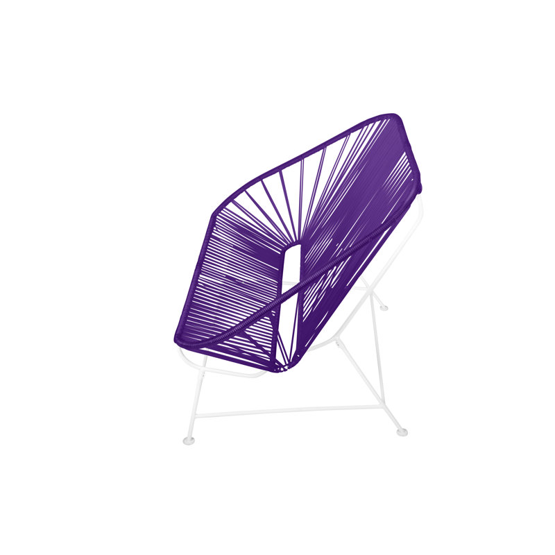 InLove Indoor/Outdoor Handmade Loveseat, Purple/White