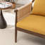 Chaise d'appoint rembourrée en bois massif Cofield-1413915895