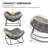 Upholstered Rocking Accent Chair, Oversize Papasan Chair with Thick Cushion-793505210