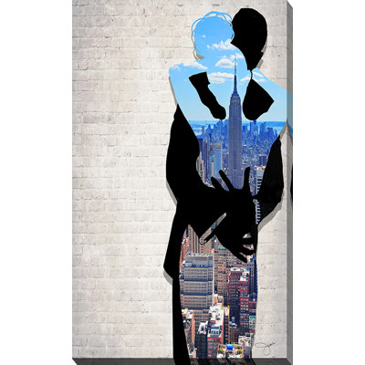 «Nyc Date Night», reproduction d'impression sur toile encadrée