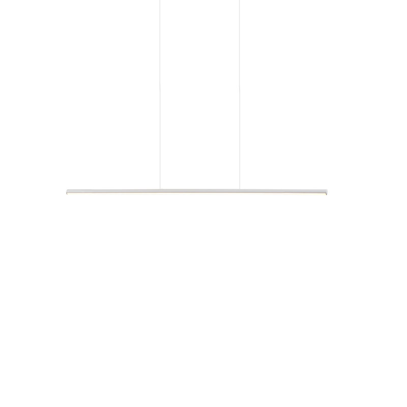 1 - Light LED Pendant, White, 120.63" H x 35" W x 5.5" D