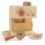 Ensemble de cuisine jouet en bois avec cafetière (10 pièces)