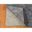 Tapis bleu en soie noué à la main 8 pi 9 po x 12 pi avec rosette 75A530E96A474965A93B63D9AF829B8E