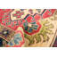 Tapis décoratif en laine rouge de conception unique 8 pi 11 po X 11 pi 7 po noué à la main New Age