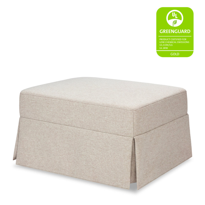 Crawford Ottoman, Performance Beach Eco-Weave