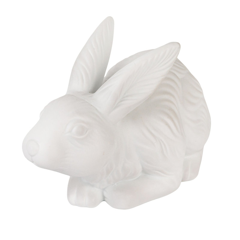 Lampe en forme de lapin en grès avec interrupteur en ligne