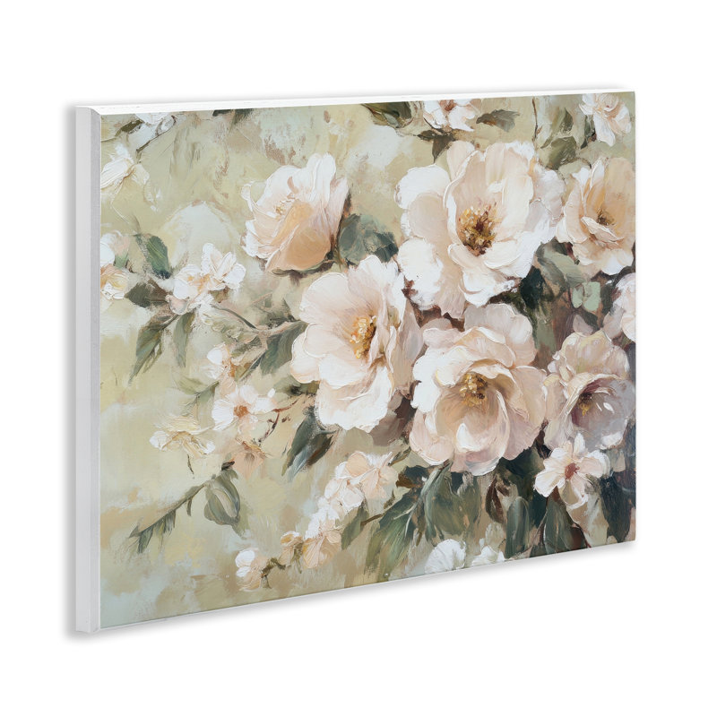  Art mural crème crème par Floral