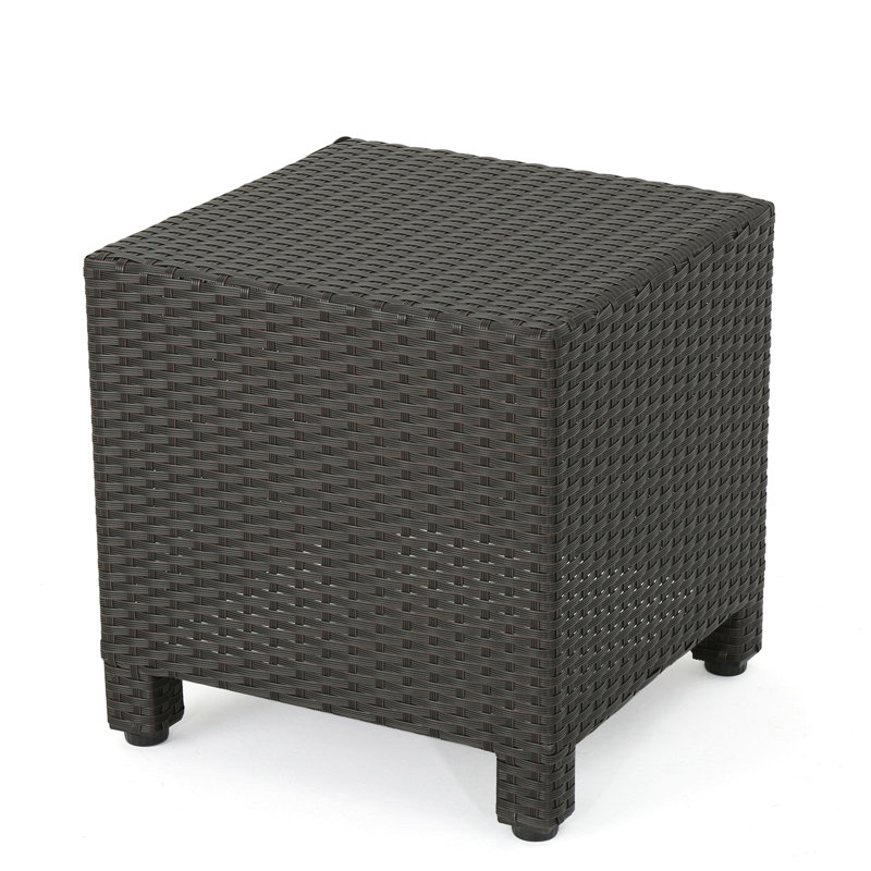 Accent Table For Patio Garden, Dark Gray
