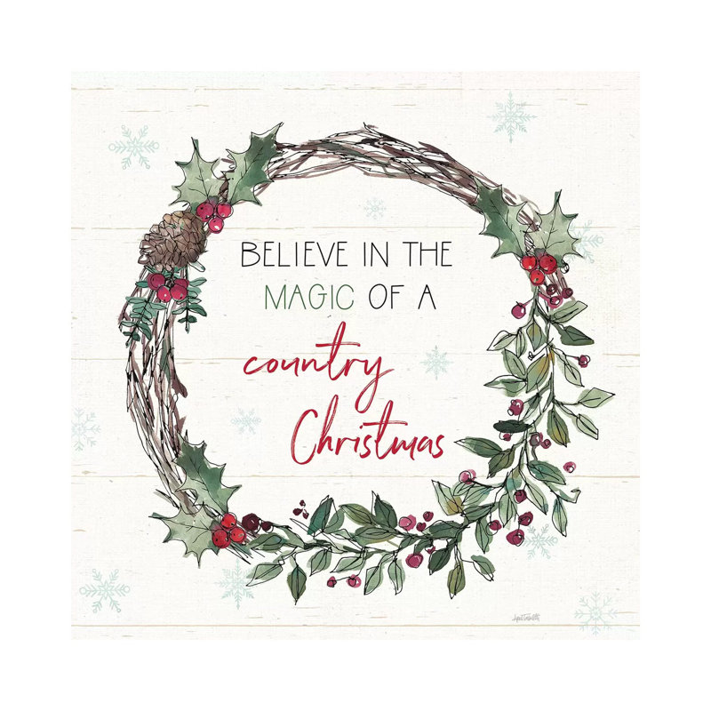 Holiday On The Farm X by Anne Tavoletti - Wrapped Canvas Print, 93.98cm H x 93.98cm W