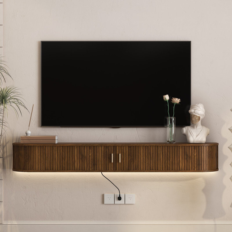 Meuble télé 68,8 po, Brun