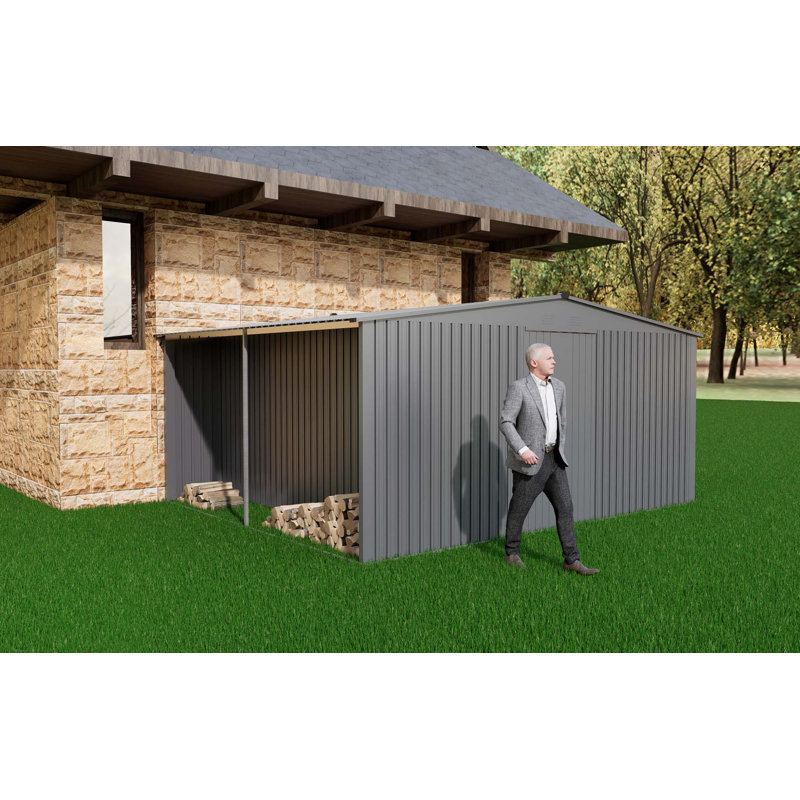 La remise extérieure a deux fonctions, H 81,6 po x l 172,4 po x P 141,4 po