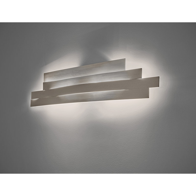 Li 1 - Light LED Flush Mounted Sconce, 6.3" H x 40.7" W x 2.6" D, White