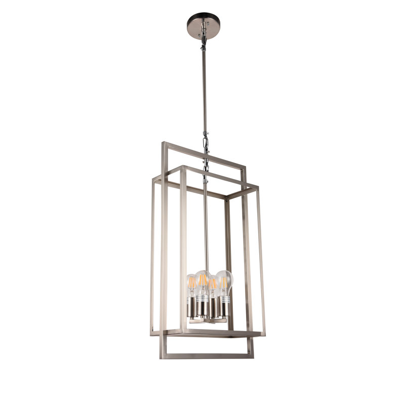 Dorado 4 - Light Polished Nickel Lantern Pendant