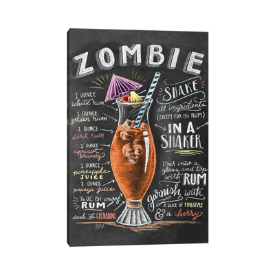 Zombie Recipe by Lily & Val - Print on Canvas