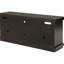 Console média vieillie pour téléviseur à écran plat de 65 pouces, avec un profil minimaliste épuré et un grand espace de rangement à six compartiments pour meuble télé 60 69 avec deux tablettes ouvertes-2010324442