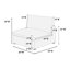 Ensemble modulaire 7 pièces Canapé modulaire en velours côtelé 2X Coin coin 2X Fauteuils sans accoudoirs 3X Repose-pieds