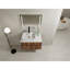 Meuble-lavabo mural moderne en bois avec rangement 32 po Modern