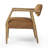 Berthe Solid Oak Wood Armchair with Square Arms-1109182825