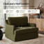 Chaise parsons surdimensionnée avec accoudoirs uniques Terren-655891814