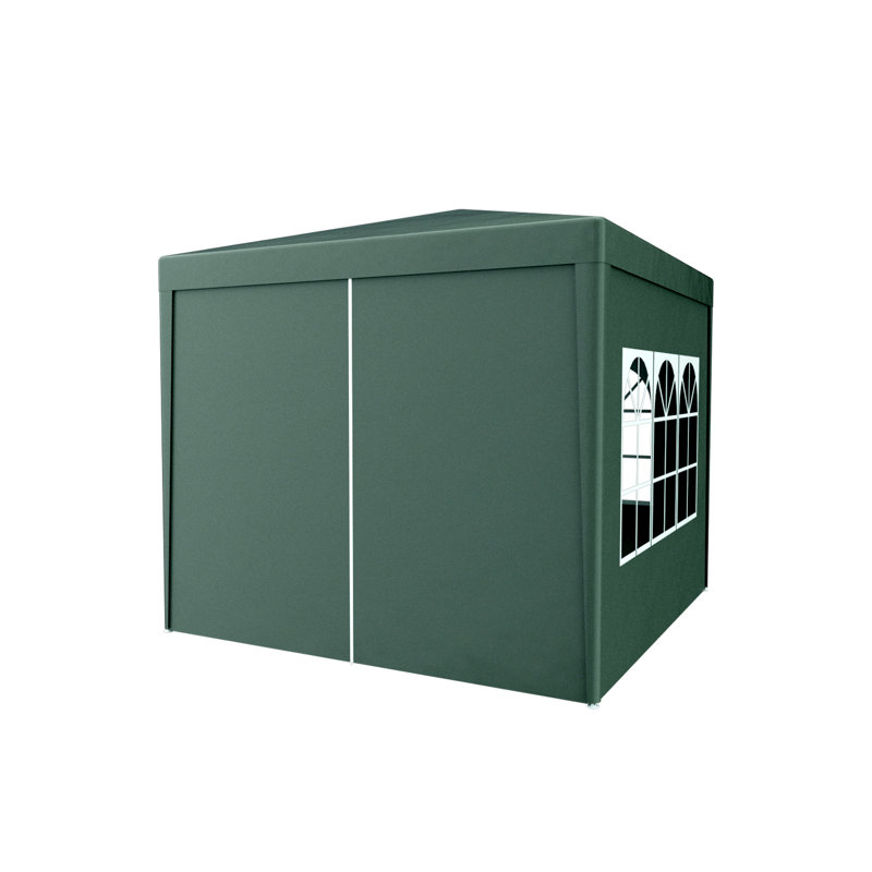 10'X10' Party Tent Outdoor Heavy Duty Gazebo Wedding Canopy + 4 Removable Walls, Green