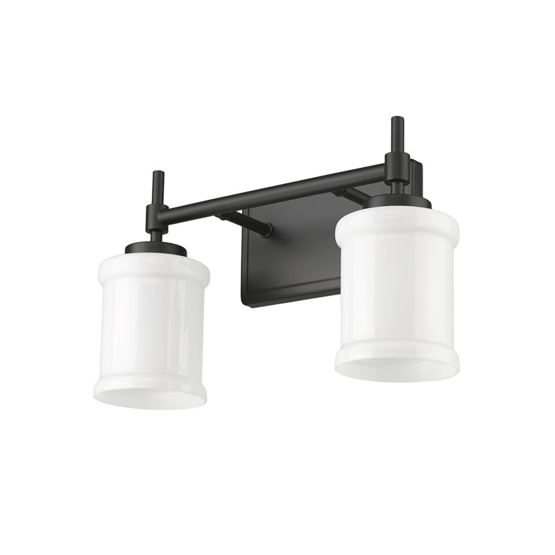 Cadoc 2 Light Vanity, Matte Black