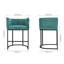 Upholstered Bar Stool with Iron Frame-669509952