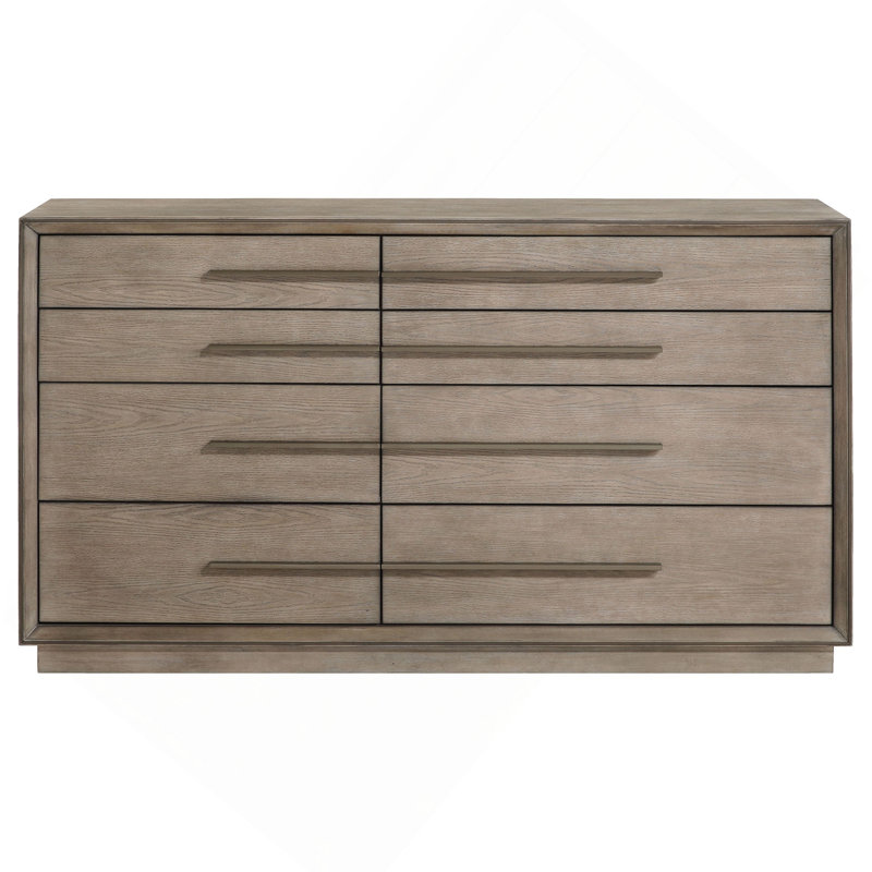Commode 8 tiroirs, Taupe