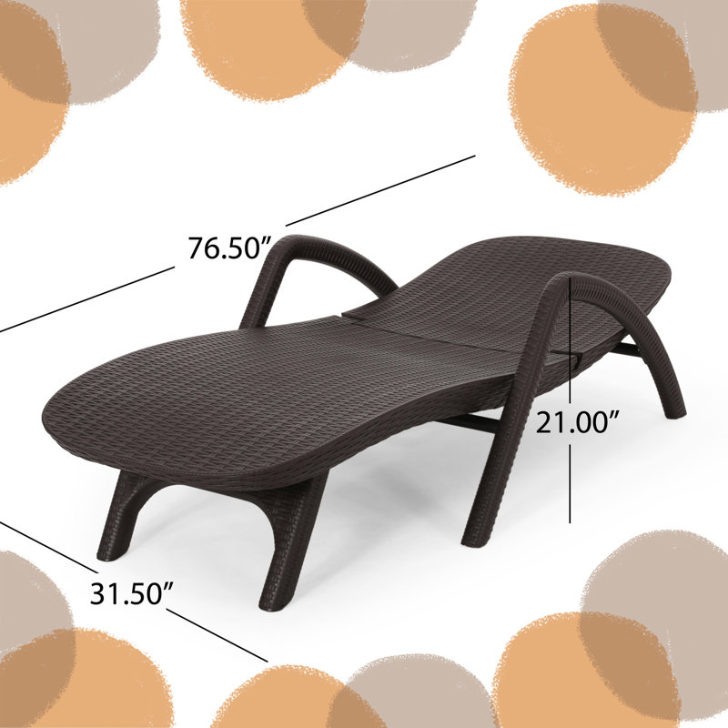 Nicomedes Outdoor Chaise Lounge