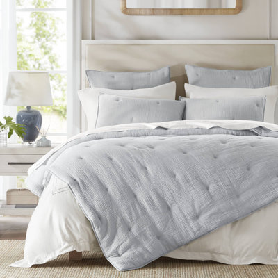 Luxurious King Cotton Bedding Sets, Embroidered Quilt For Home Comfort