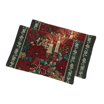 CANDLES TAPESTRY PLACE MATS Aleysia Rectangle