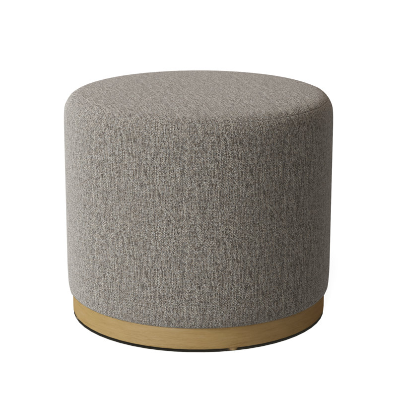 Corbin 18.5" Wide Round Standard Ottoman, Charcoal, Smoke (9508 63)