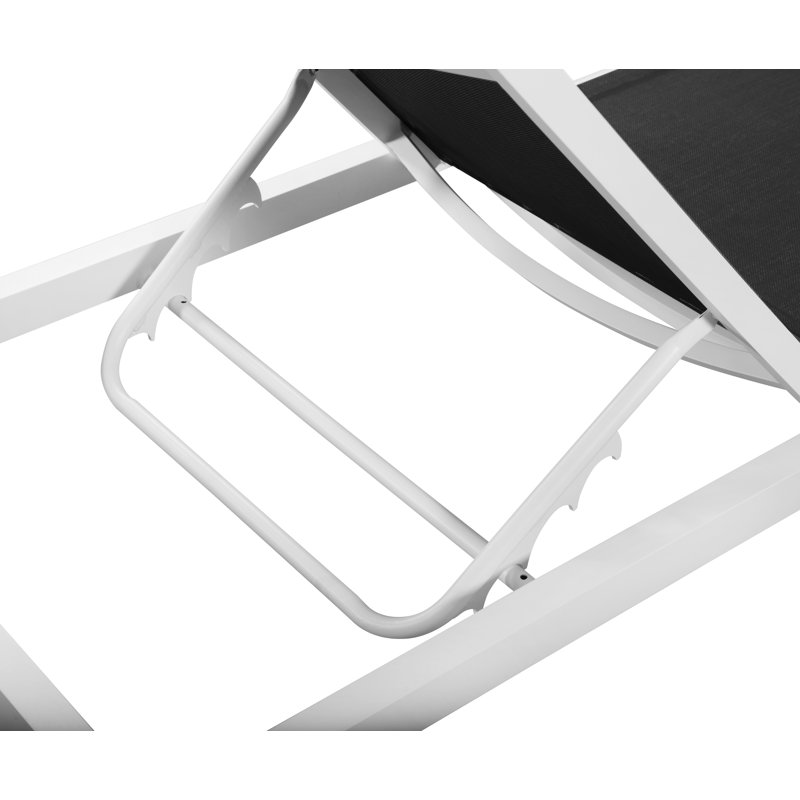 Méridienne Velizar, Blanc, Noir