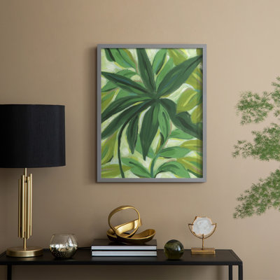 Tropical Island Leaves II Framed Print - Solid Wood