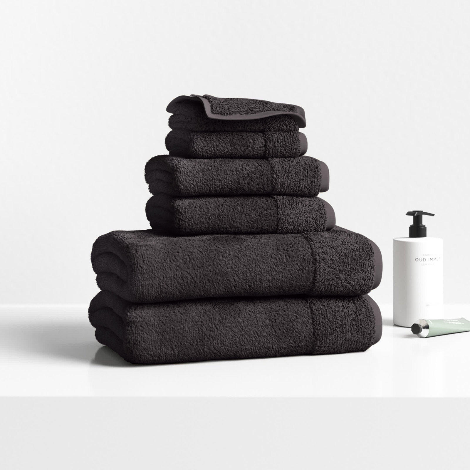 Maven 6 Piece Towel Set, Coal