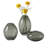 Cecile 3-Piece Hand-Blown Glass Vase Set (Black)-239280857