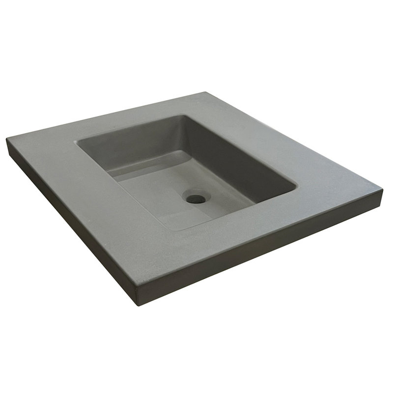 Newterra 24'' L Bathroom Sink, Wall Mounted, Slate