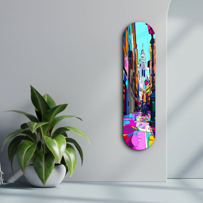 Peinture décorative en verre trempé