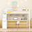 Full Size Loft Bed With Built-In Desk, Bookshelves And Storage Staircase