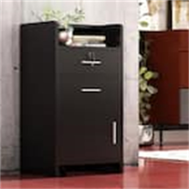 Wall-Mounted Salon Station, Barber Cabinet w/Locking Drawer,Dryer Holder,Beauty Storage Table iYofe Color: Black