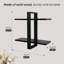 40cm W Solid Wood Wall Mounted Shelving Unit
