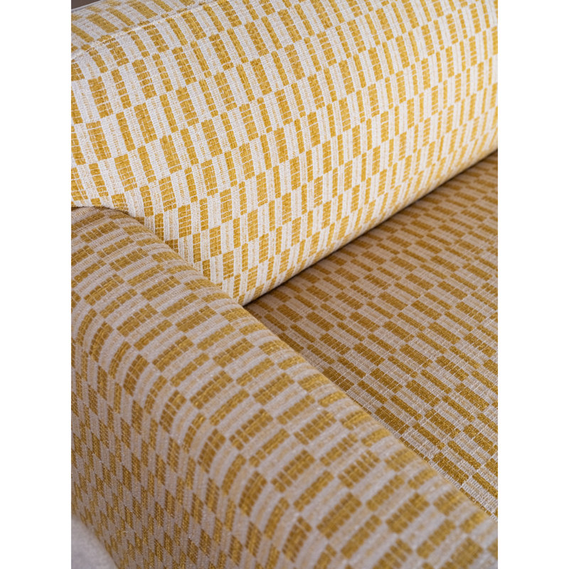 Leo Sofa Chartreuse, Geometric Shapes Green