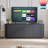 Velvet Multifunctional Storage Rectangular ottoman bench with 1 Pillow, -1984496043