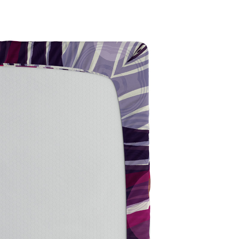 Microfiber Geometric Fitted Sheet, Full Fitted Sheet