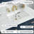 Pamula 36" Single Bathroom Vanity Set with Marble Top, Navy Blue-2082994463-2034064475