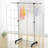 Ibanez Metal Adjustable Rolling Clothing Rack-2027532691