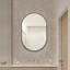 Miroirs d'appoint et muraux HD, cadre en verre et métal 36 x 24, maison de bain moderne