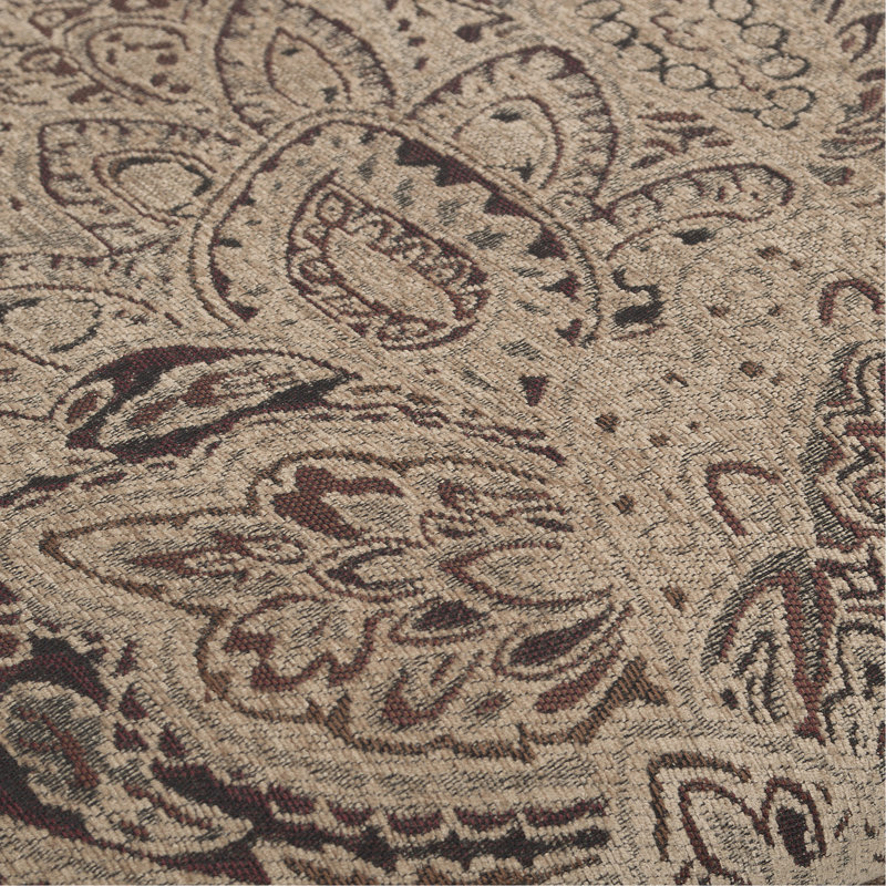 Ensemble de 2 chaises d'appoint, finition cerisier avec décor doré, sièges de salle à manger rembourrés en tissu 2 pièces, Faits saillants, Tissu,